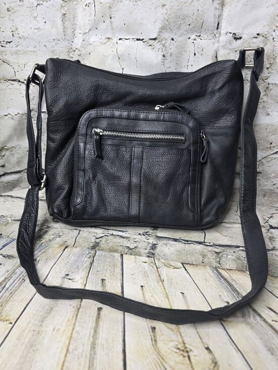 GREAT AMERICAN LEATHER WORKS Medium Black Pebble Leather  display picture 2